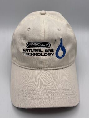 Vintage Freightliner Natural Gas Technology Embroidered White/Beige Hat